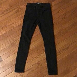 NWOT Express Black Legging Jeans Mid rise 00S